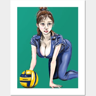Volleyball Time Posters and Art
